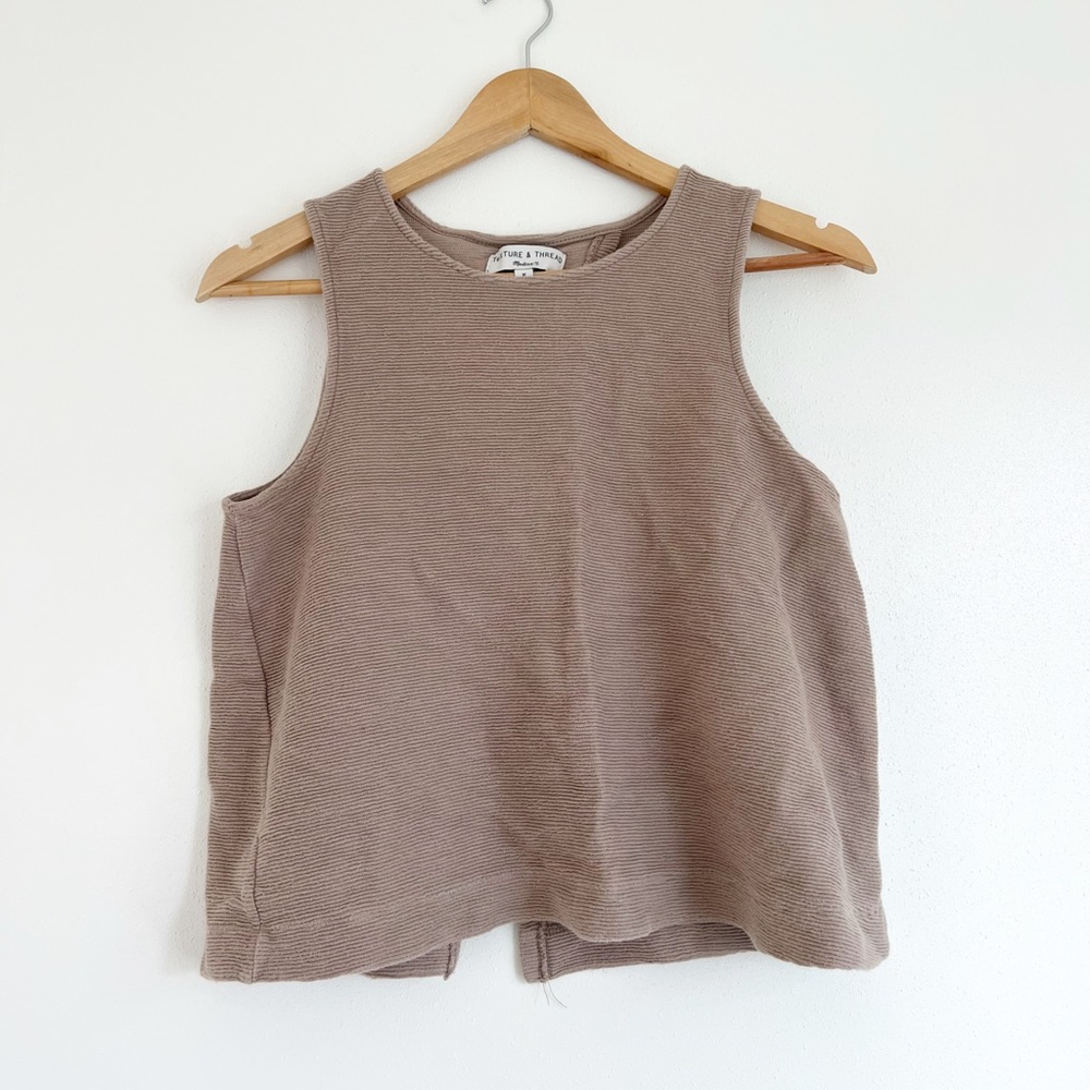 Madewell Taupe Ribbed Tank Top